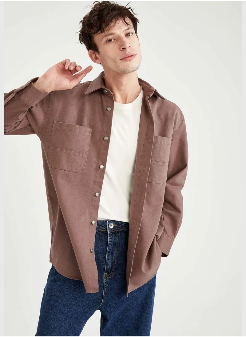 DeFacto Oversize Fit Long Sleeve Shirt