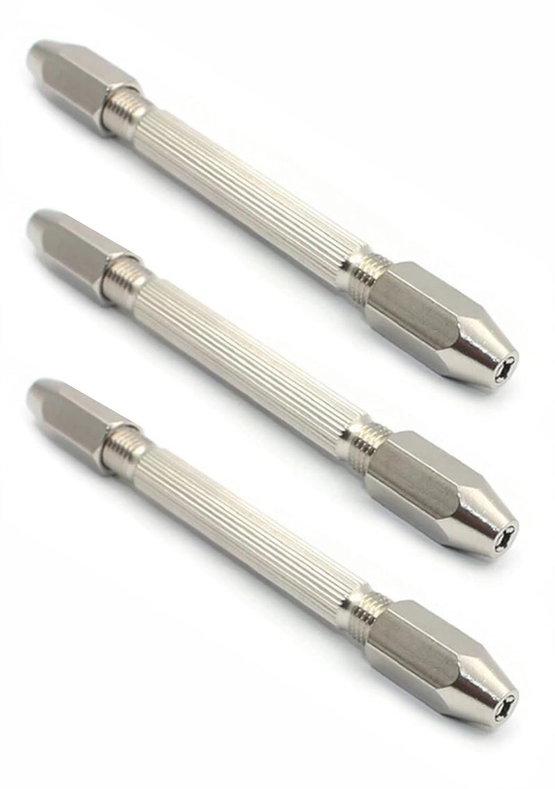 Thermo مقبض دبابيس مع 2 مشابك (0–2.5 مم) - مثالي لصنع المجوهرات، إصلاح الساعات، الخرز، النحت واستخدام الهوايات. (مصنوع من النحاس) - صنع في بهارات (3 قطع) - Image 1