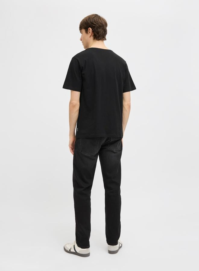 Rebel تي شيرت جريب باسيك قصير الأكمام على شكل V - Image 5