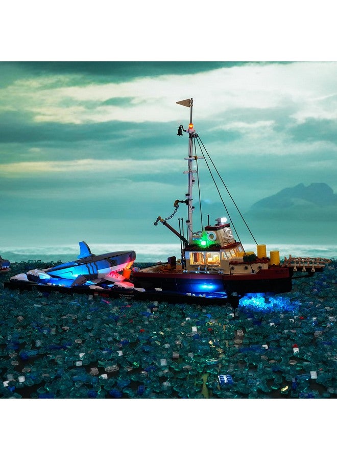 بريكسماكس مجموعة إضاءة 2.0 لـ Lego Jaws - إضاءة LED مبتكرة متوافقة مع أفكار Lego 21350 - مجموعة Lego غير متضمنة - Image 1