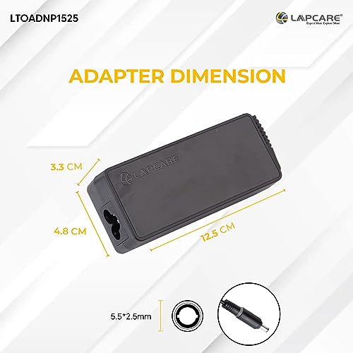Lapcare 19V 3.42A 65W PA3714U-1ACA AC Laptop Charger for Toshiba Satellite C55 C55-A C655 C850 C50 L755 C855 L655 L745 P50 C855D C55D S55;Toshiba Portege Z30 Z930 Z830 5.5*mm - Image 3