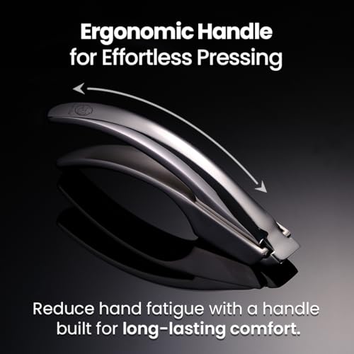 Gourmet Easy No Peeling Required Garlic Press Stainless Steel with Detachable Handle for Coarse Mincing - Premium Garlic Mincer Tool, Rust-Proof, Easy to Clean, Dishwasher Safe Garlic Crusher with 5-Year Warranty - Image 5