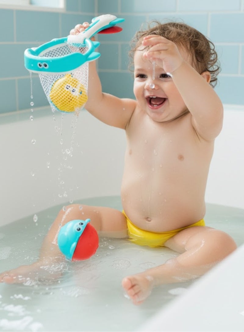 ZedPlay 3-Piece Baby Bath & Shower Fishing Game Toy Set – Safe Water Play with Net, Cute Animal Characters & Toys for Toddler Bath Time Fun - Image 4
