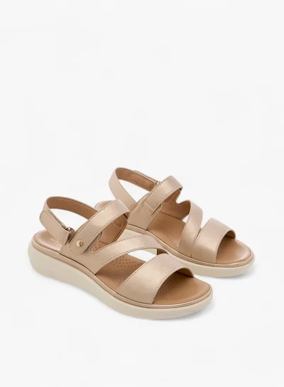 Flora Bella By Shoexpress Women Solid Sandals with Hook and Loop Closure