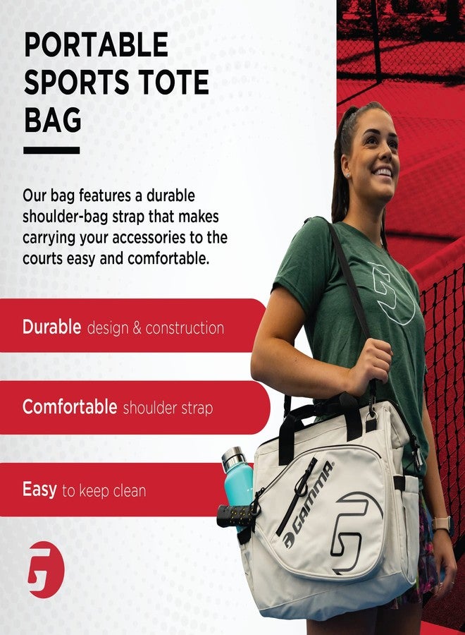 Gamma Sports Tour Tote Bag, Pickleball Bag for Pickleball Paddles, Gear, and Clothes, White - Image 3
