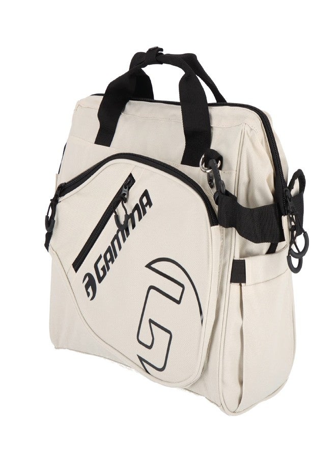Gamma Sports Tour Tote Bag, Pickleball Bag for Pickleball Paddles, Gear, and Clothes, White - Image 1