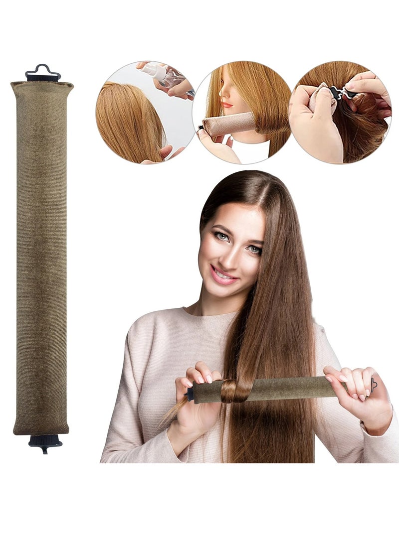 NIKITA.VIVI 4 Pcs Heatless Hair Curler Set Hair Curling No Heat Hair Curler to Sleep in Curling Rod Curlers for Short Hair Overnight Blowout Curls Rods for Hair Rods for Heatless Curls Blonde Brown Curler Headband Heatless Curling Rod  - Image 5