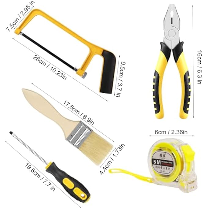 CHILDREN'S TOOL SET, CHILDREN'S TOOL WITH REAL HAND TOOLS, BEGINNERS LEARNING BUILDING TOOL, TOY HAMMER WITH TOOL BOX FOR HOME, DIY CONSTRUCTION AND WOODWORKING, GIFT FOR BOYS AND GIRLS - Image 4