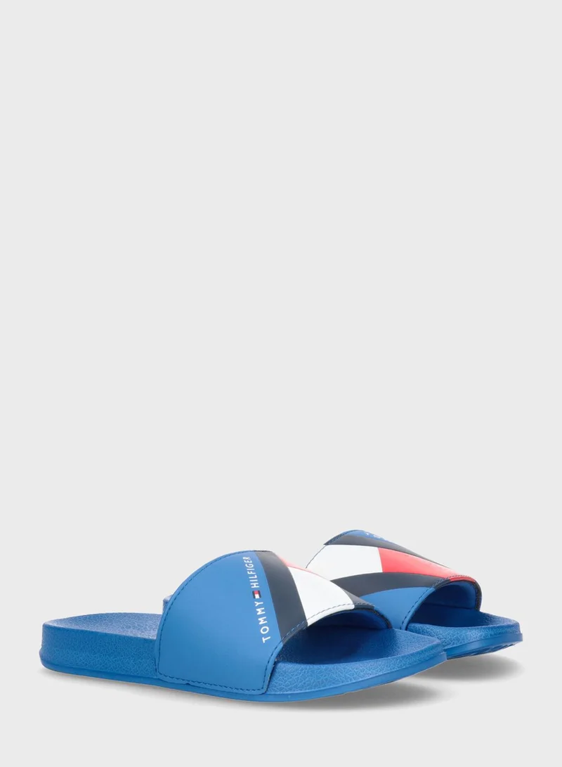 TOMMY HILFIGER Kids Slip On Slides
