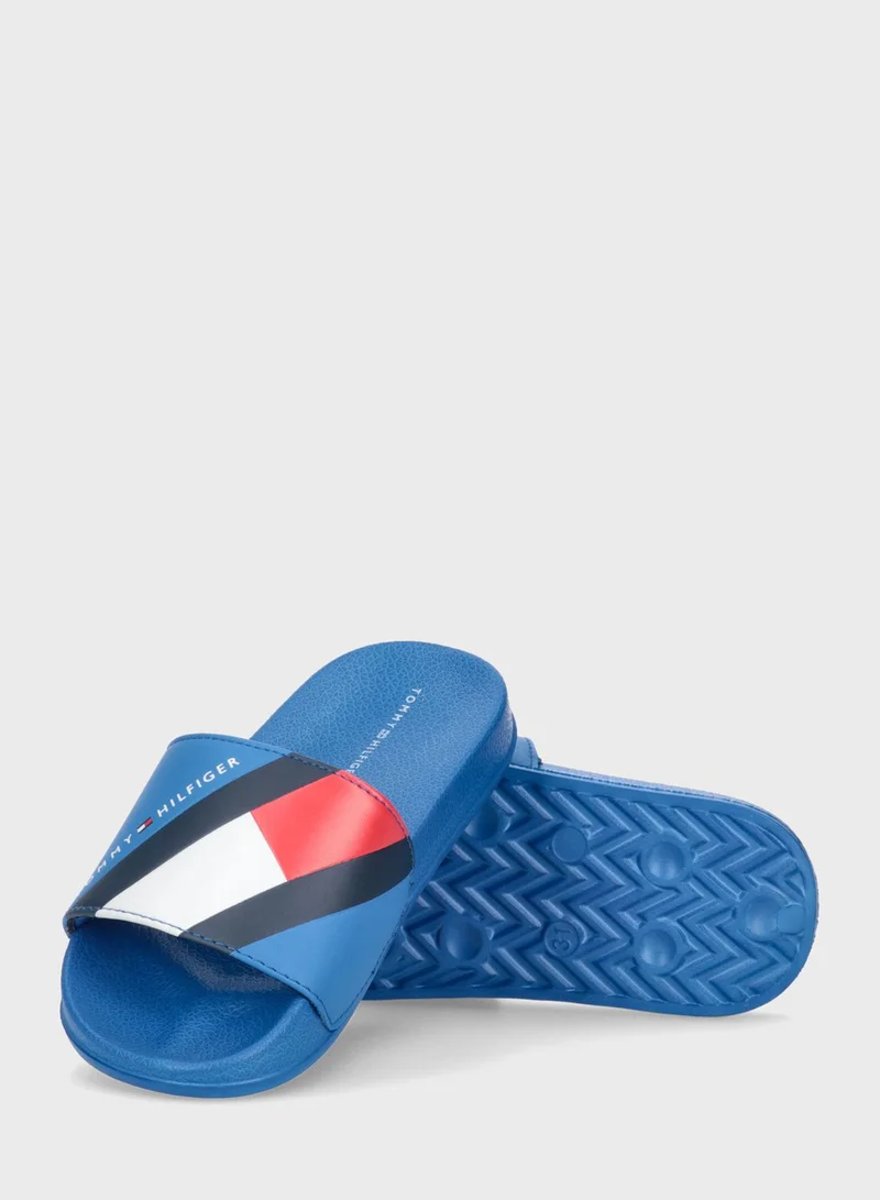 TOMMY HILFIGER Kids Slip On Slides