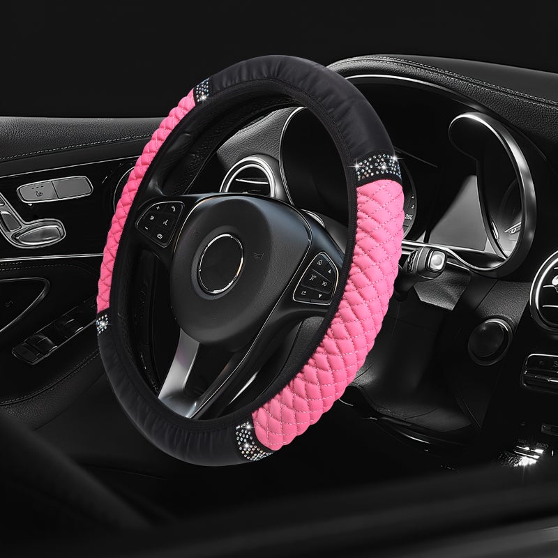 4 pcs Car Rhinestone Steering Nonslip Universal Steering Accessories - Image 4