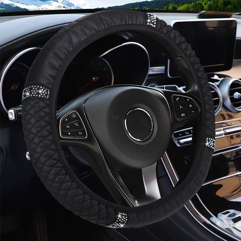 4 pcs Car Rhinestone Steering Nonslip Universal Steering Accessories - Image 5