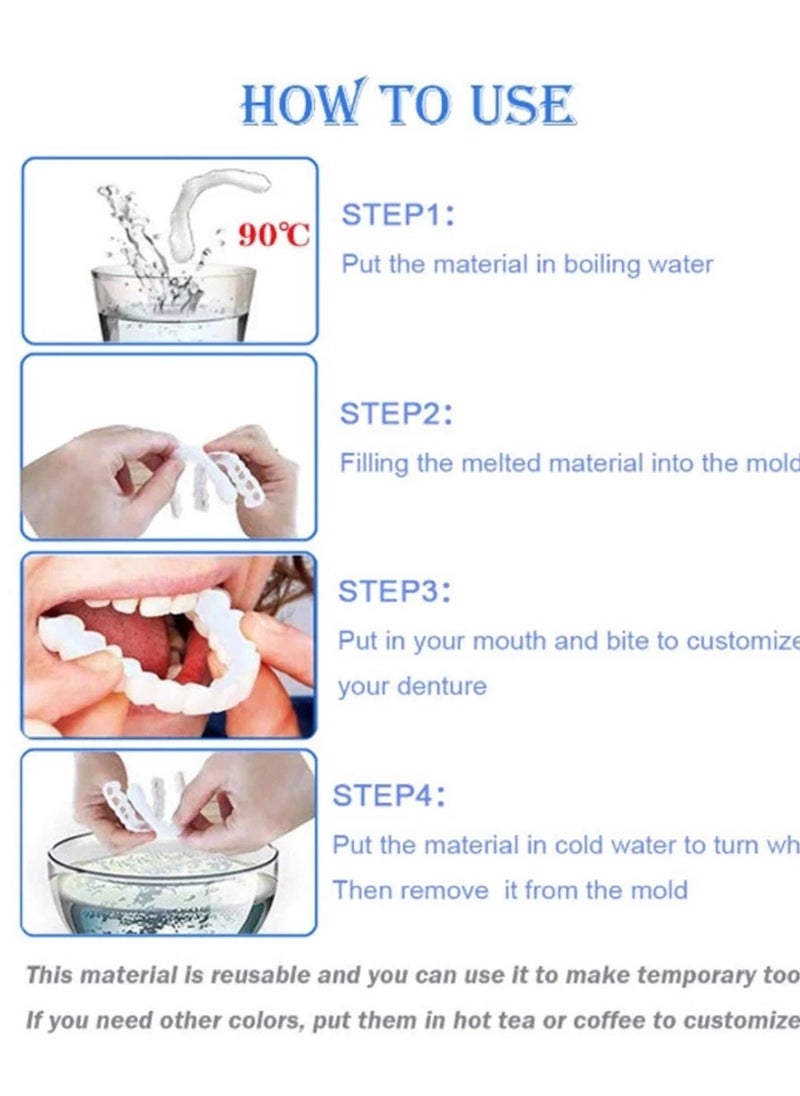 SNAP - Teeth Veneers Anti-true Braces Snap On Smile Teeth Whitening Denture Teeth Comfortable Veneer Cover Teeth - Image 1