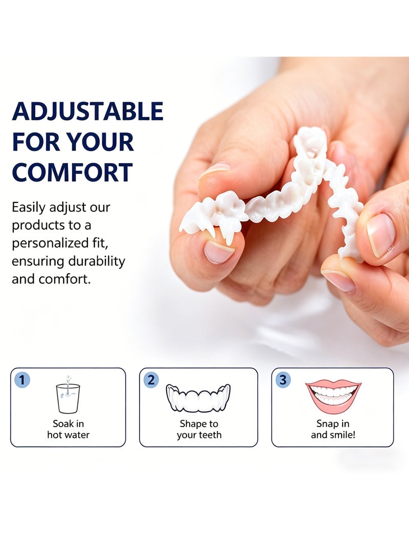 SNAP Teeth Veneers Anti-true Braces Snap On Smile Teeth Whitening Denture Teeth Comfortable Veneer Cover Teeth - Image 5