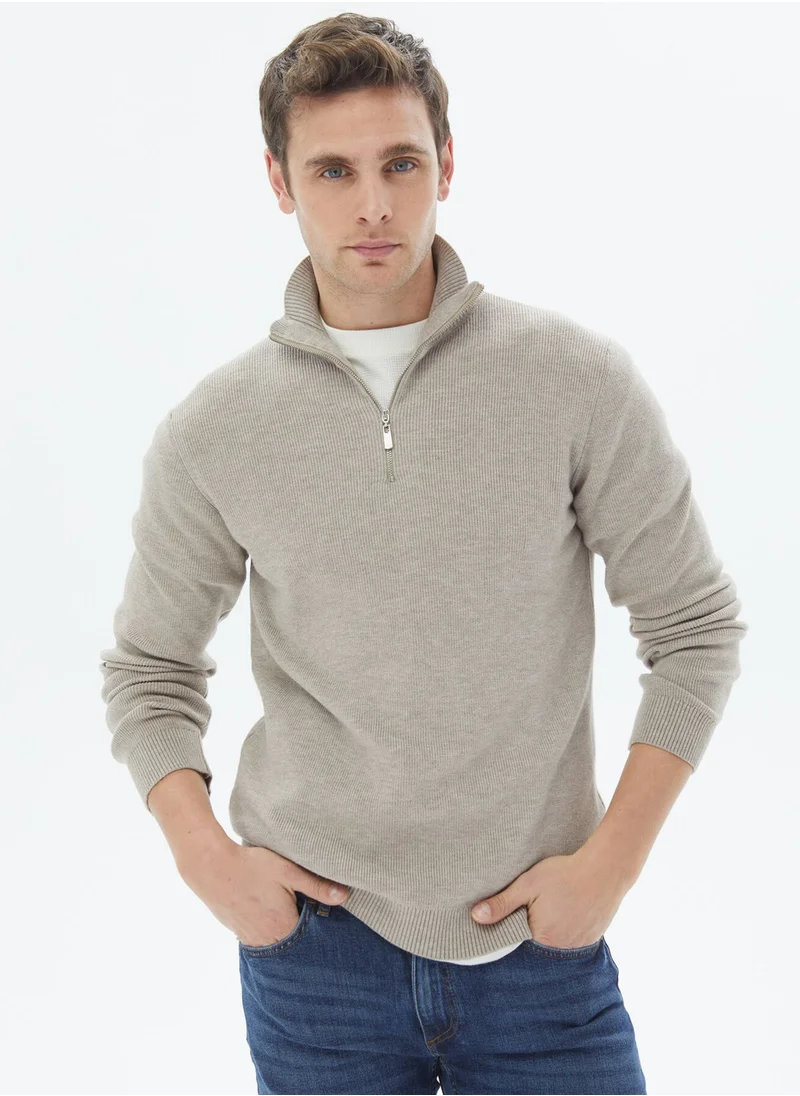 Kip Mink Patterned Sweater