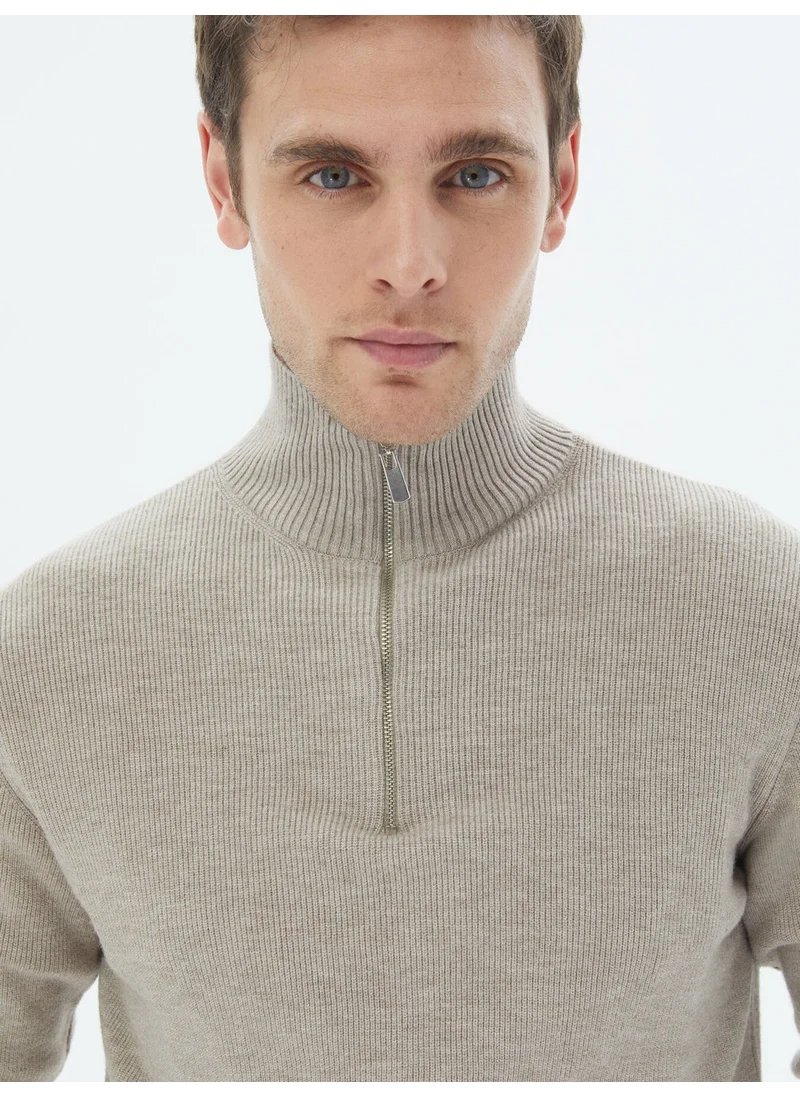 Kip Mink Patterned Sweater