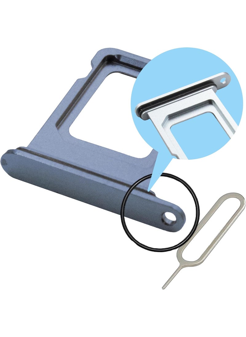 Mmobiel - MMOBIEL SIM Card Tray Compatible with iPhone 13 Pro13 Pro Max  SIM Slot Tray Holder  SIM Holder Replacement  Incl SIM Card Removal Tool and Waterproof Rubber Seal Ring  Blue - Image 1