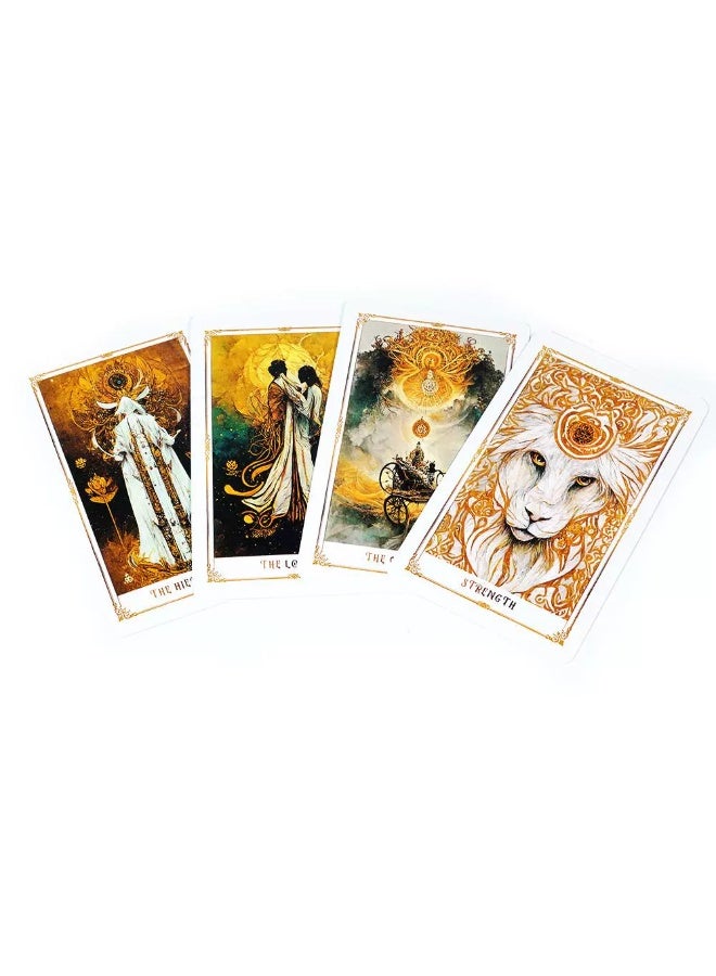 NIBEMINENT Magical Moon Tarot Cards - 78 Tarot Cards - Traditional Spirit with Modern Lines Design - Image 3