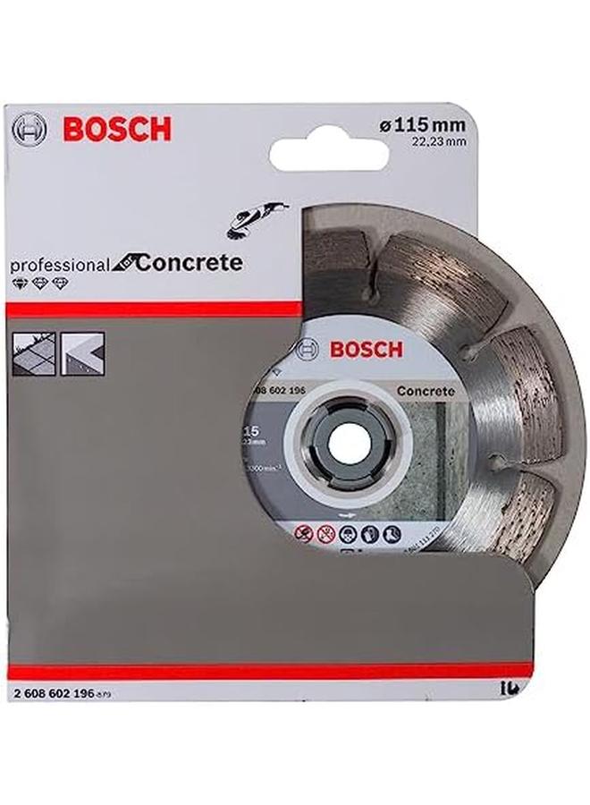 BOSCH Standard For Concrete Diamond Cutting Disc For Small Angle Grinders Eliable Cuts For Concrete 1 Piece 115 Mm Diameter - Image 2