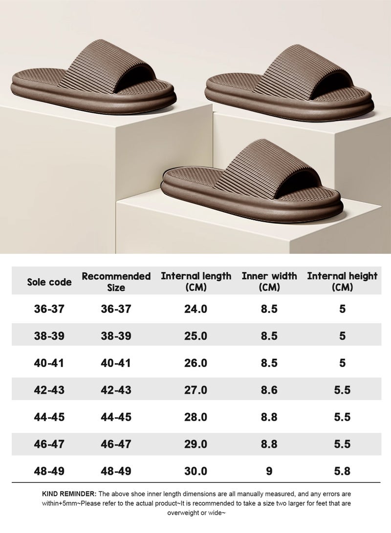 هومار كيت نعال وسادة للحمام، نعال استحمام منزلية ناعمة وخفيفة الوزن مضادة للانزلاق، نعال استحمام منزلية سريعة الجفاف من مادة إي في إيه للرجال والنساء، نعال منزلية للاستخدام الداخلي والخارجي - Image 4