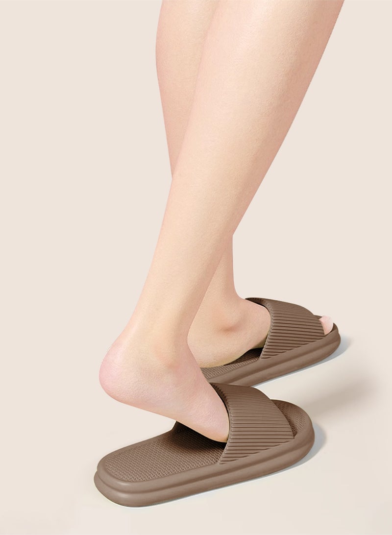 هومار كيت نعال وسادة للحمام، نعال استحمام منزلية ناعمة وخفيفة الوزن مضادة للانزلاق، نعال استحمام منزلية سريعة الجفاف من مادة إي في إيه للرجال والنساء، نعال منزلية للاستخدام الداخلي والخارجي - Image 5