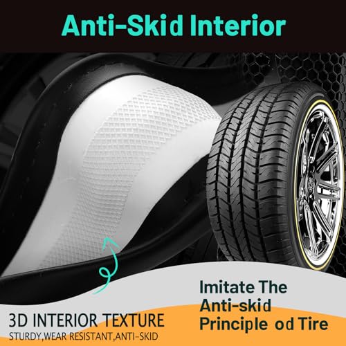 DaisyInner 18 Inch Truck Steering Wheel Cover Leather Wheel Semi-Truck Comfy Grip Cover Anti Slip Car Accessory, Fits Rv, Big Rig and Classic Car (Black, Classic Style) - Image 4