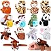 Relaxgiant 12 Pcs Stuffed Animal Slap Bracelet Plush Toy Hug Animal Slap Bracelet Plush Wrist Cute Snap Bracelets for Birthday Party FavorsCute Style - Image 2