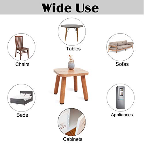 FURNIMATE Felt Furniture Pads 136 Pieces, Furniture Pads for Hardwood Floors, 5mm Thick Floor Protectors for Furniture Legs, Felt Pads for Furniture, Floor Savers for Furniture in a Case - Image 4