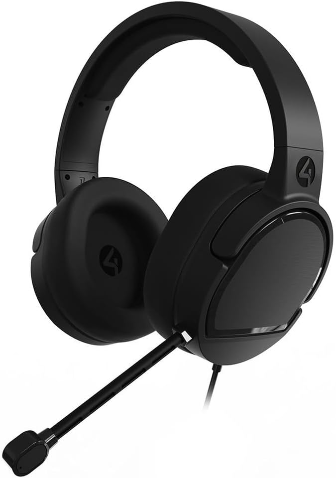 4gamers Panther Performance Gaming Headset for XBOX, PS4/PS5, Switch, PC, Black - Image 1