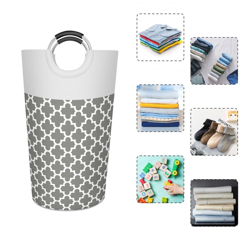 Caroeas 90L Light Laundry Basket (13 Colors), Waterproof Laundry Hamper, Laundry Bag with Padded Handles, Clothes Hamper, Collapsible Laundry Basket Easy Storage - Image 4