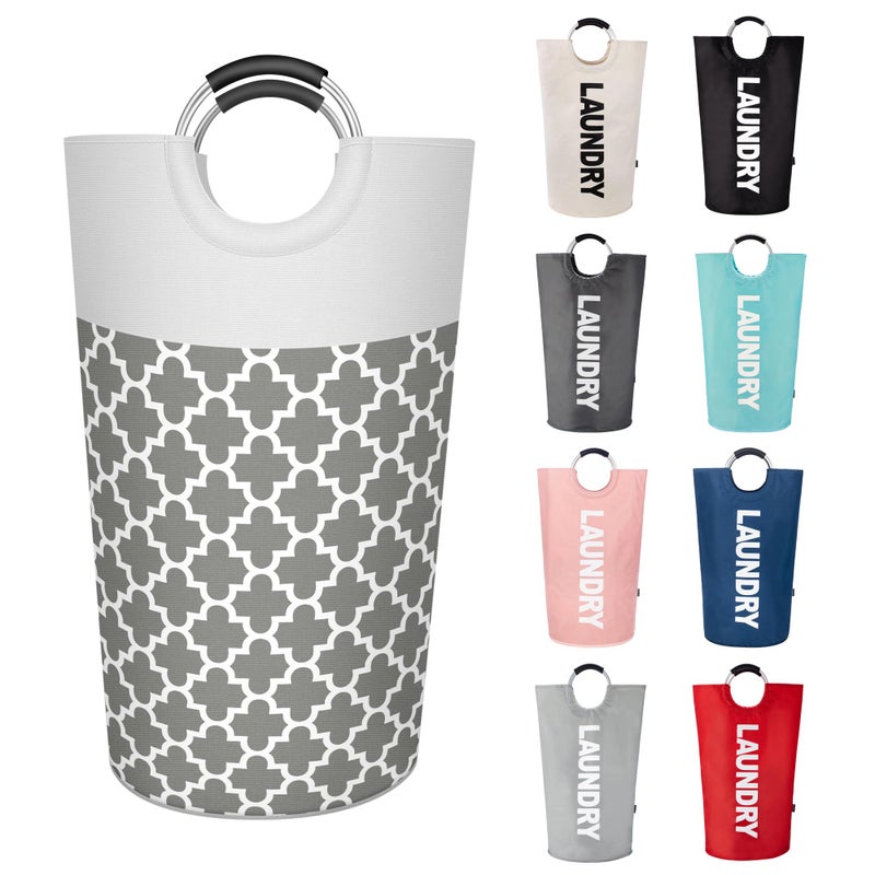 Caroeas 90L Light Laundry Basket (13 Colors), Waterproof Laundry Hamper, Laundry Bag with Padded Handles, Clothes Hamper, Collapsible Laundry Basket Easy Storage - Image 1