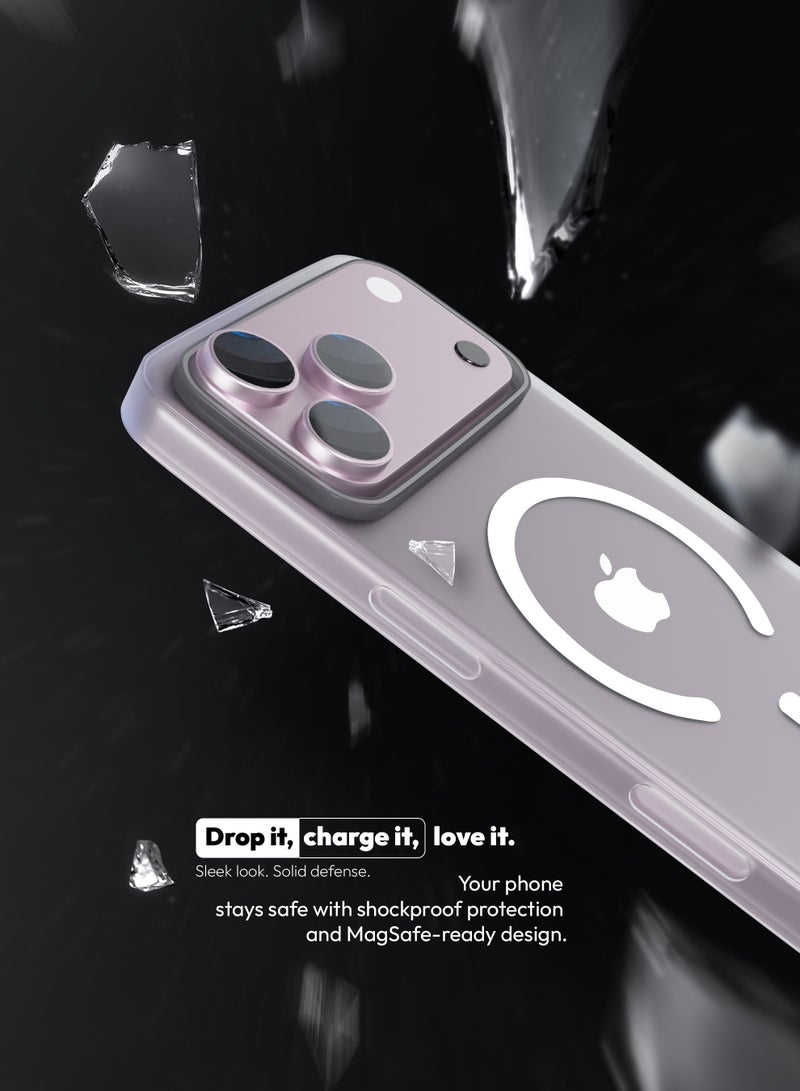 Vipcare iPhone 17 Pro Max MagSafe Case Lightweight Transparent Shockproof Protective Cover with Strong Magnetic N52 Anti-Yellowing Scratch Resistant Drop Protection Slim Mobile Back Case - Image 3