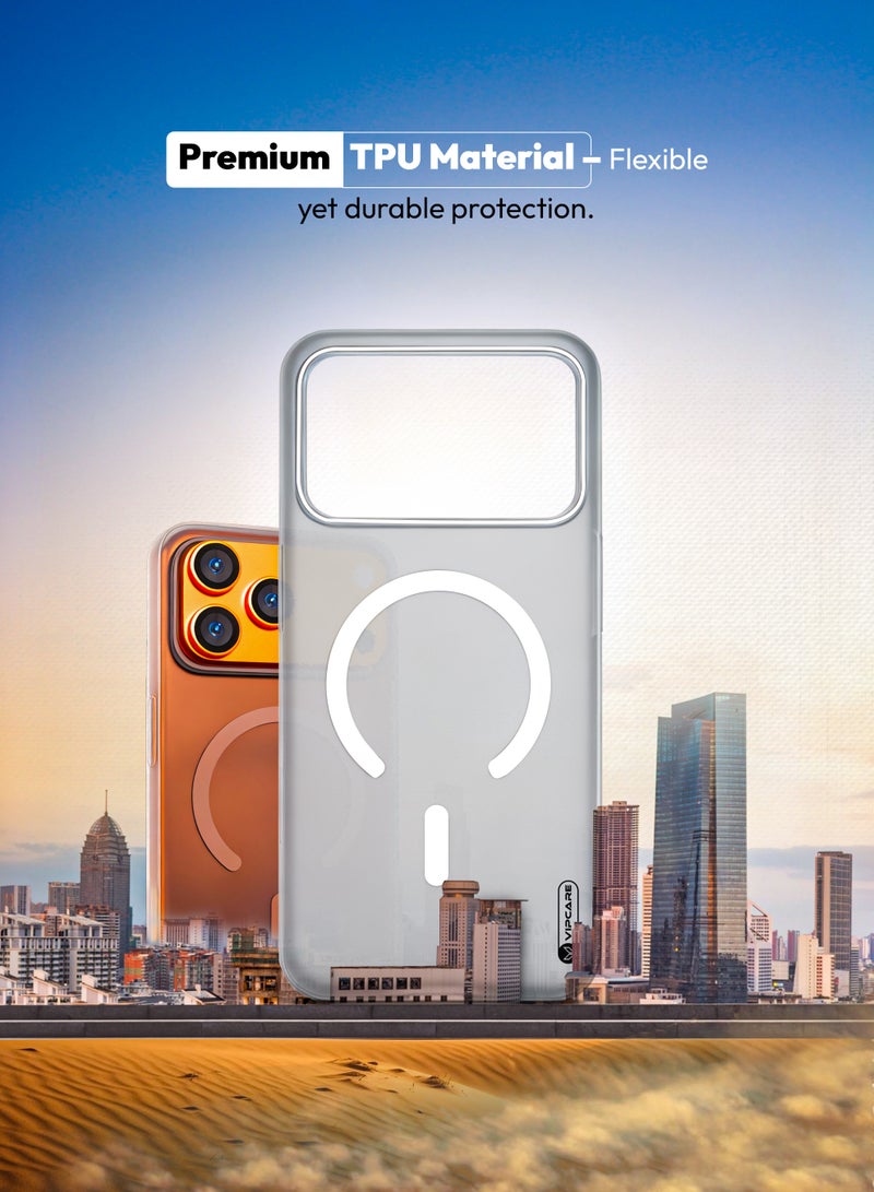 Vipcare iPhone 17 Pro Max MagSafe Case Lightweight Transparent Shockproof Protective Cover with Strong Magnetic N52 Anti-Yellowing Scratch Resistant Drop Protection Slim Mobile Back Case - Image 2