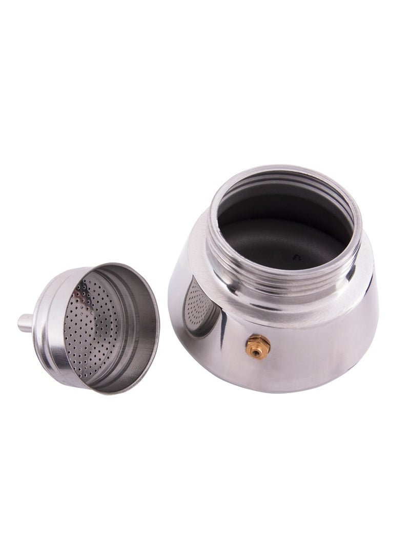 Biggcoffee صانعة الإسبريسو على الموقد، وعاء موكا، صانعة القهوة الإيطالية، جهاز تحضير القهوة، أواني موكا من الفولاذ المقاوم للصدأ، صانعة قهوة 6 أكواب 10 أونصات / 300 مل - Image 3