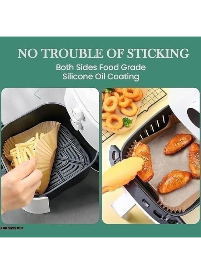 بروماس بطانات ورقية للمقلاة الهوائية - 100 قطعة من الورق القابل للاستخدام مرة واحدة والصالح للأكل - Image 3