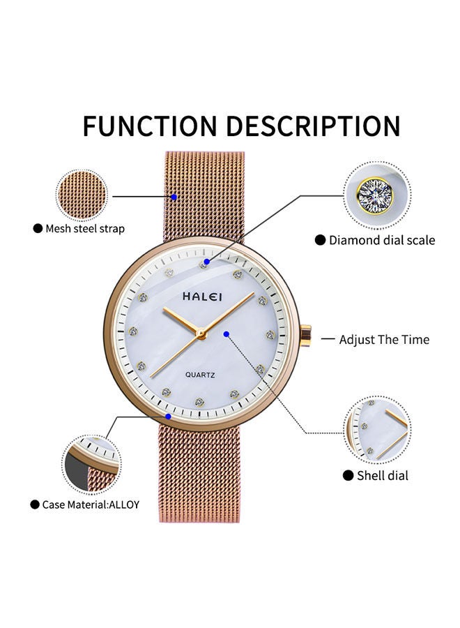 HALEI Harley Light Luxury Ladies Quartz Watch - Image 5