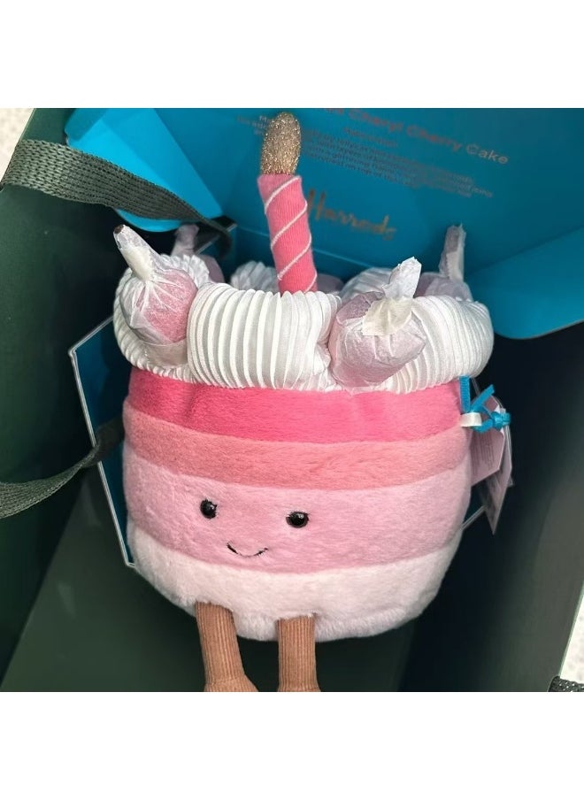 Jellycat - Jellycat Fun Cherry Cake Plush Toy from the UK - Image 1