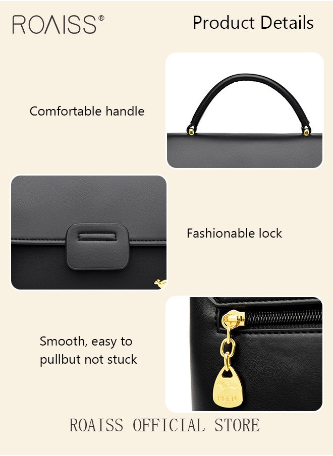 roaiss - Women Shoulder Crossbody Bag Large Capacity Compact and Exquisite Women Handbag - Image 1