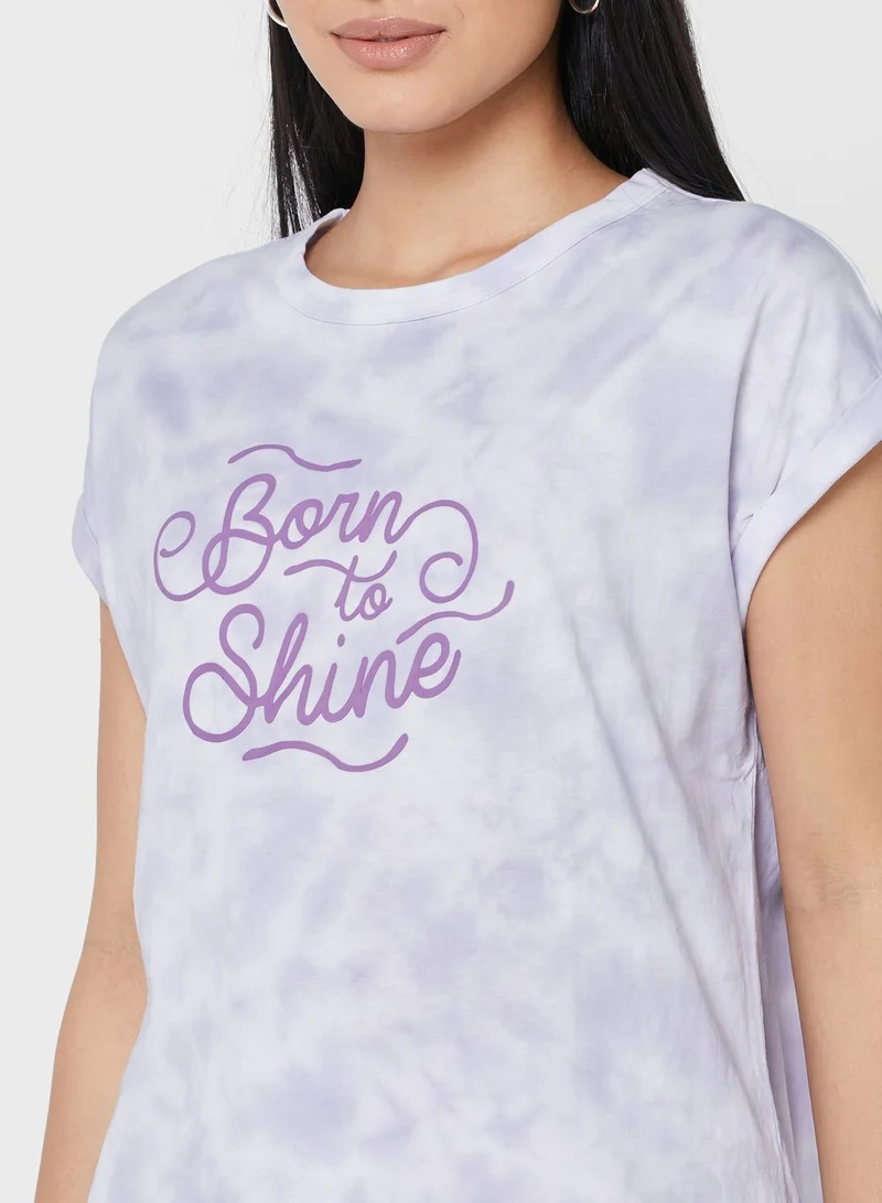Aeropostale Slogan Crew Neck T-Shirt