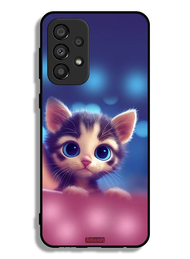 Tolwak Samsung Galaxy A33 5G Protective Case Cover Little Cat - Image 1