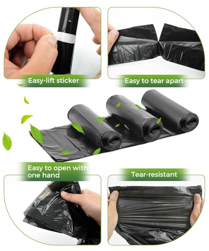 Charmount 200 Count Dog Poop Bags Rolls with Zippered Pouch Dispenser Holder, Extra Thick Leak-Proof Unscented Waste Bags, Coreless Easy Load for Small to Large Dogs - Image 3