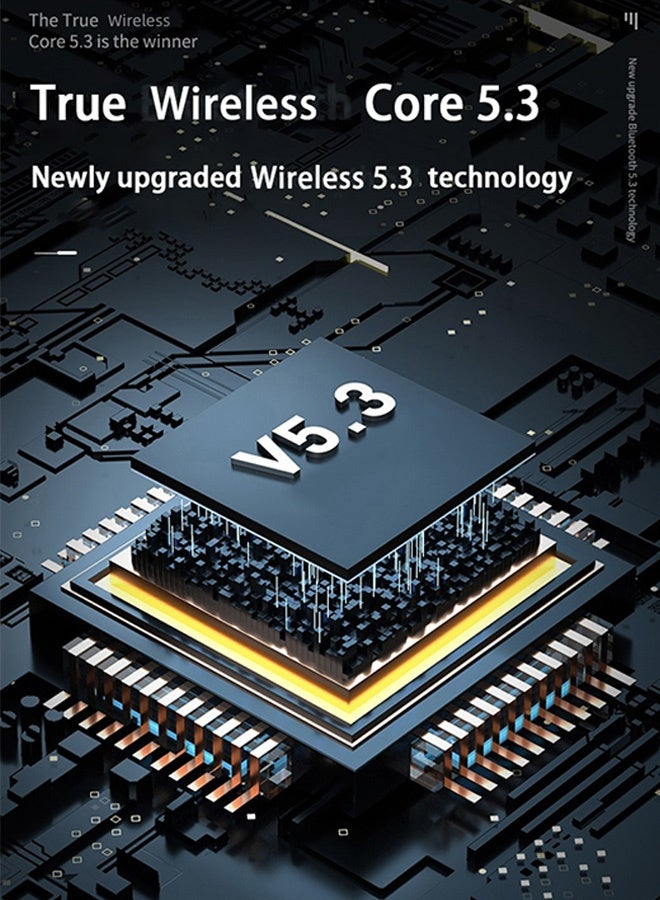 Gecomo Wireless Earbuds, Small Mini Invisible Earbuds, Work Wireless Bluetooth Tiny Low Profile Micro Smallest Discreet Earbuds Hidden for Work Small Ear Buds Tiny Mini Invisible Headphones Discreet Hidden Headphones (Black) - Image 2