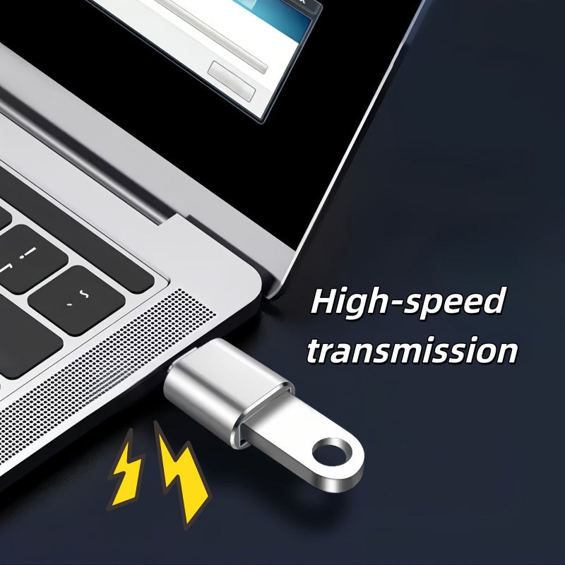 6 In 1 Silvery White USB C Adapter Set Fast Charging Data Transmission For Phones Tablets - Image 5
