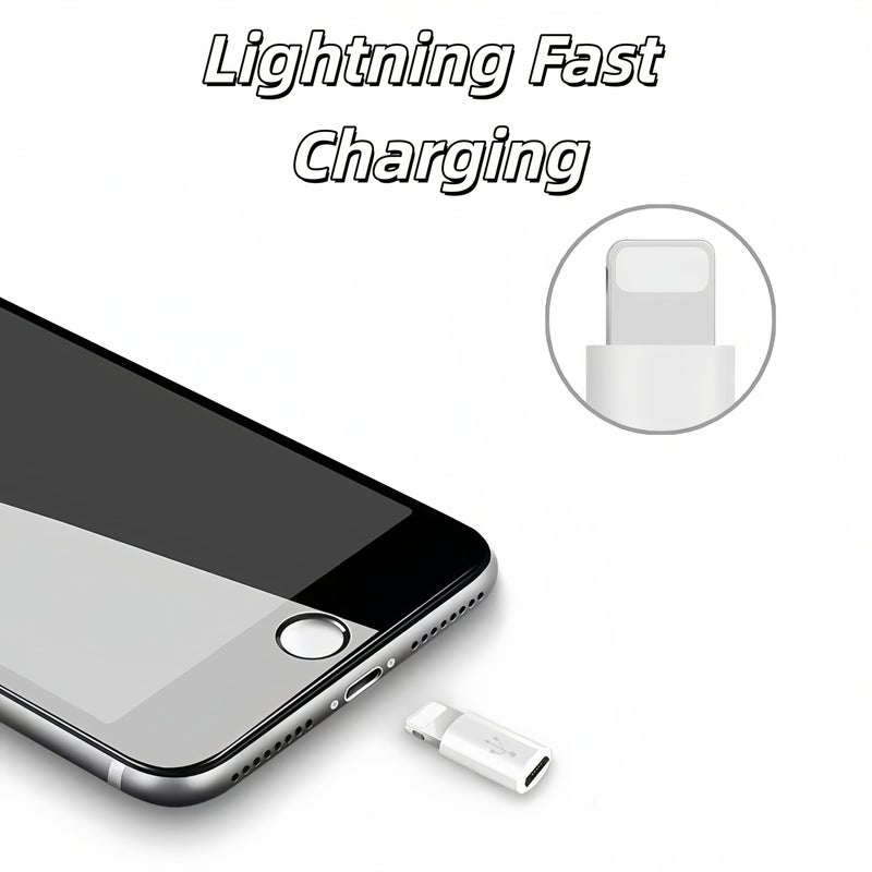 6 In 1 Silvery White USB C Adapter Set Fast Charging Data Transmission For Phones Tablets - Image 3