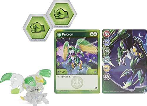 BAKUGAN باكوجان جيوجان رايزينغ 2021 ألماس فالكورن تمثال قابل للجمع بحجم 2 إنش وبطاقات تداول - Image 5