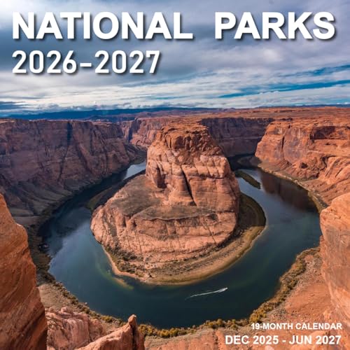 Tuun Fuplan Calendar 2026 - Wall Calendar from January 2026 to June 2027, 2026 Wall Calendar with Holiday Marked, Premium Paper for Organizing, 12'' x 12'', National Park-B - Image 1