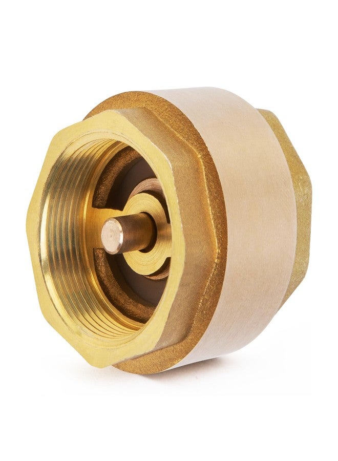 ChillWaves Brass In-Line Spring Check Valve DN25 1" Female Thread, One-Way Non-return Vertical Check Valve，Prevent Water Back-flow(2-PACK) - Image 2