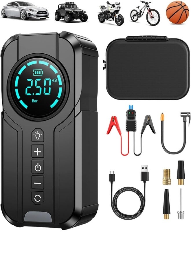 Portable Air Compressor And Emergency Vehicle Jump Starter - Image 1