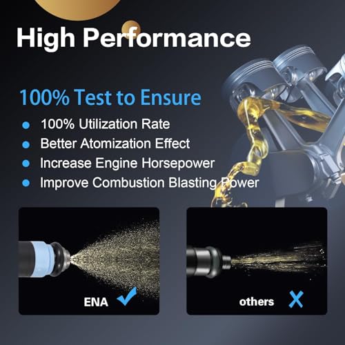 ENA حقن الوقود ENA لـ FJ454 280155784 0280155784 81212128 مجموعة من 6 متوافقة مع دودج جيب دورانغو رام 1500 2500 3500 فان جراند شيروكي TJ رانجلر L6 V8 4.0L 5.2L 1999 2000 2001 2002 2003 2004 - Image 4