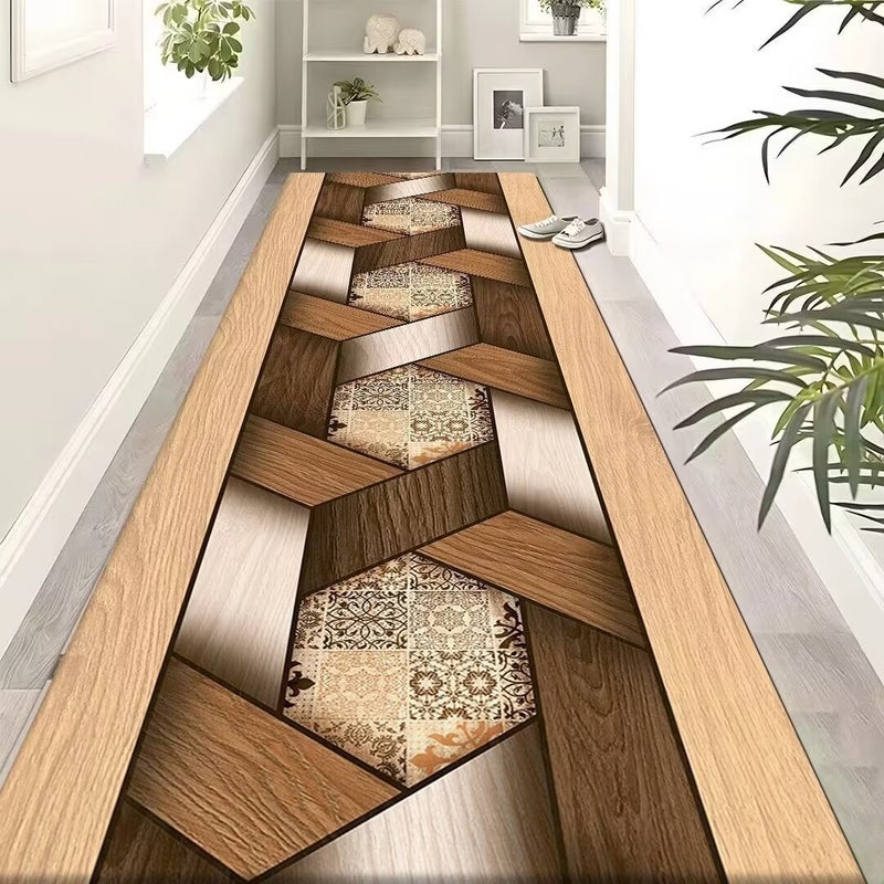 Wholesale Crystal Velvet Corridor Rug - Long Strip, Customizable for Hotels & Homes
